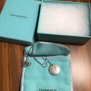 Tiffany monogram necklace